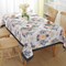 Summer Tablecloth for Rectangle Tables, Wrinkle Resistant Floral Table Cloth with Pineapple Pattern, Spill Proof Polyester Table Cover